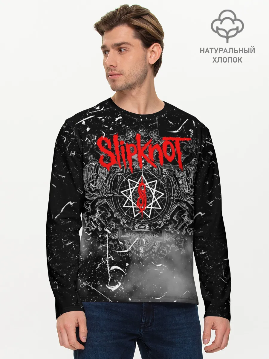 Мужской лонгслив базовый / Slipknot Grunge Rock | СЛИПКНОТ