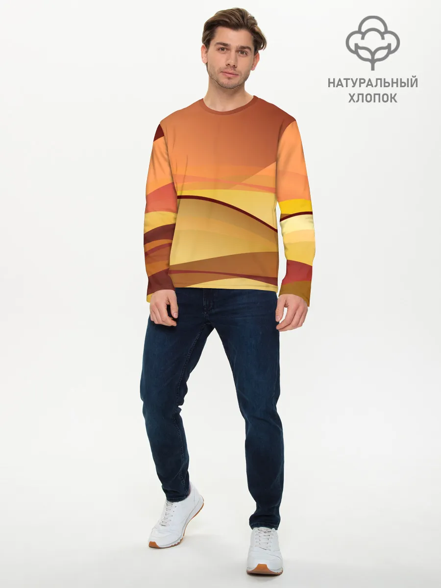 Мужской лонгслив базовый / Пустыня Арракис Дюна