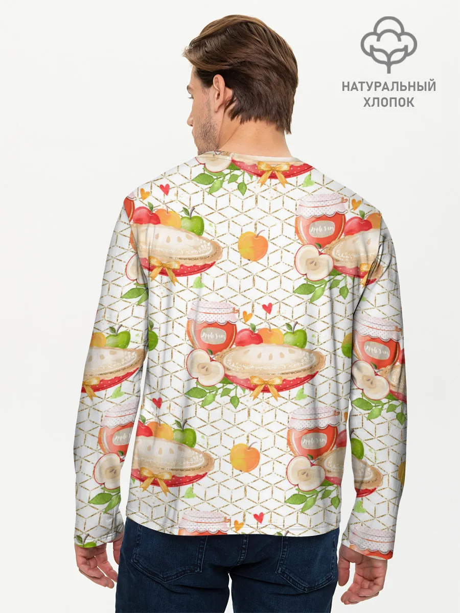 Мужской лонгслив базовый / Яблочный пирог