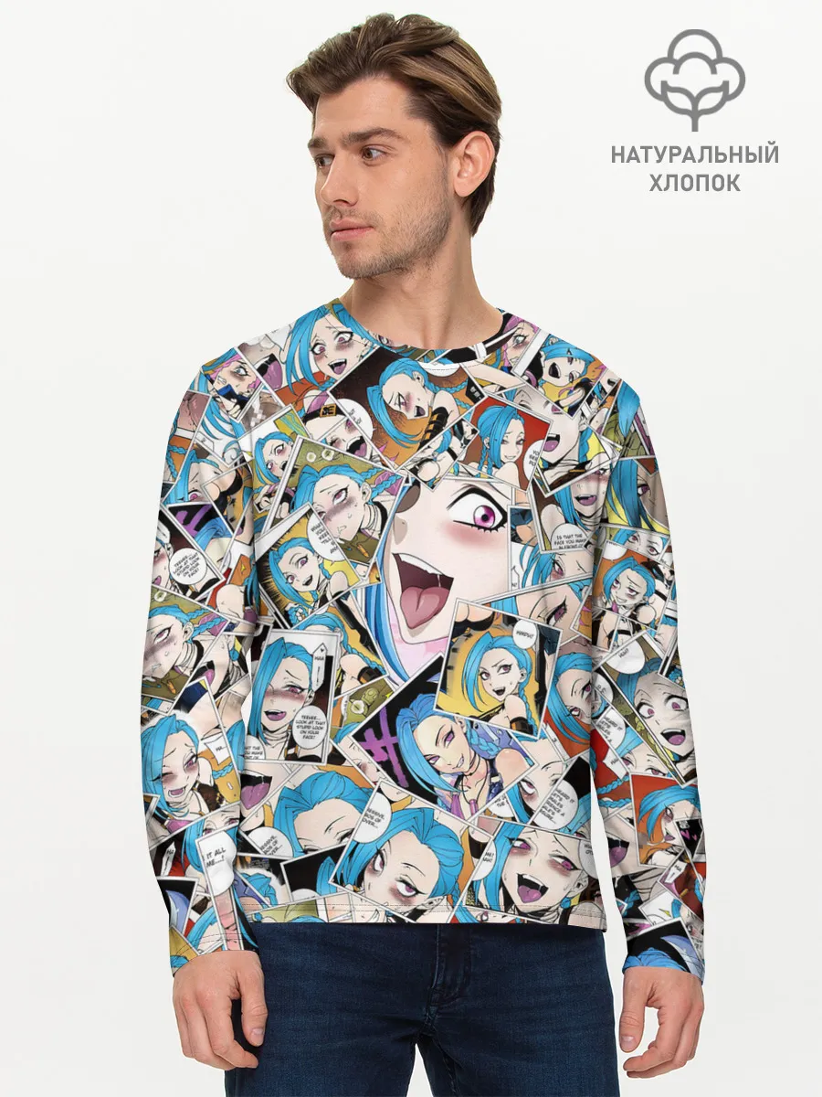 Мужской лонгслив базовый / Jinx Ahegao