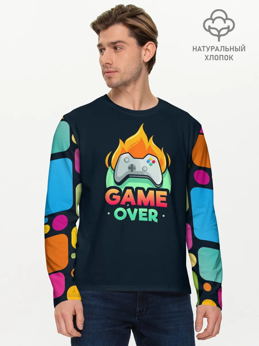 Мужской лонгслив базовый / GamePad Over