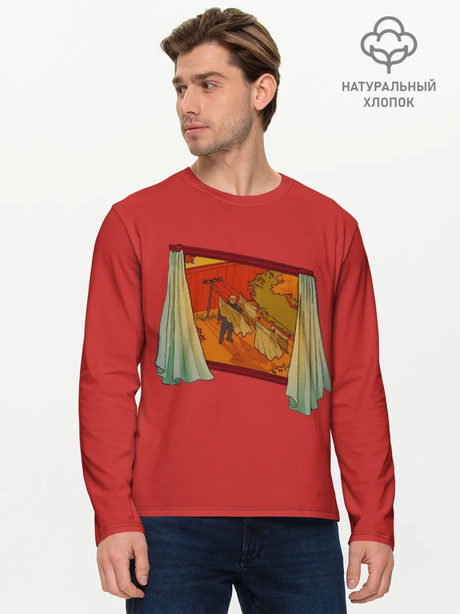 Мужской лонгслив базовый / View From The Window