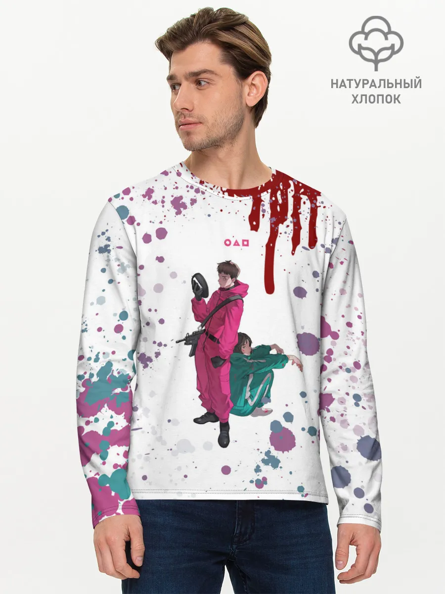 Мужской лонгслив базовый / SQUID GAME | ИГРА В КАЛЬМАРА