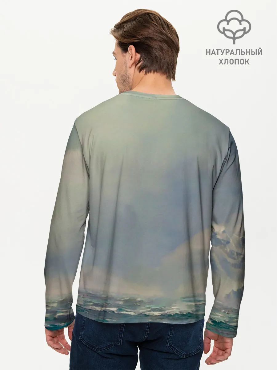 Мужской лонгслив базовый / ВМФ Военно-Морской Флот