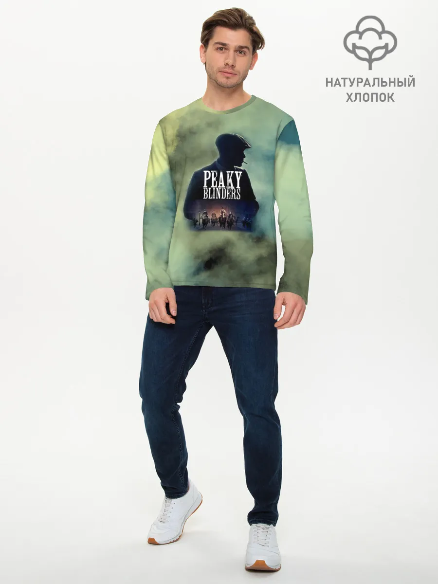 Мужской лонгслив базовый / Томас Острые козырьки