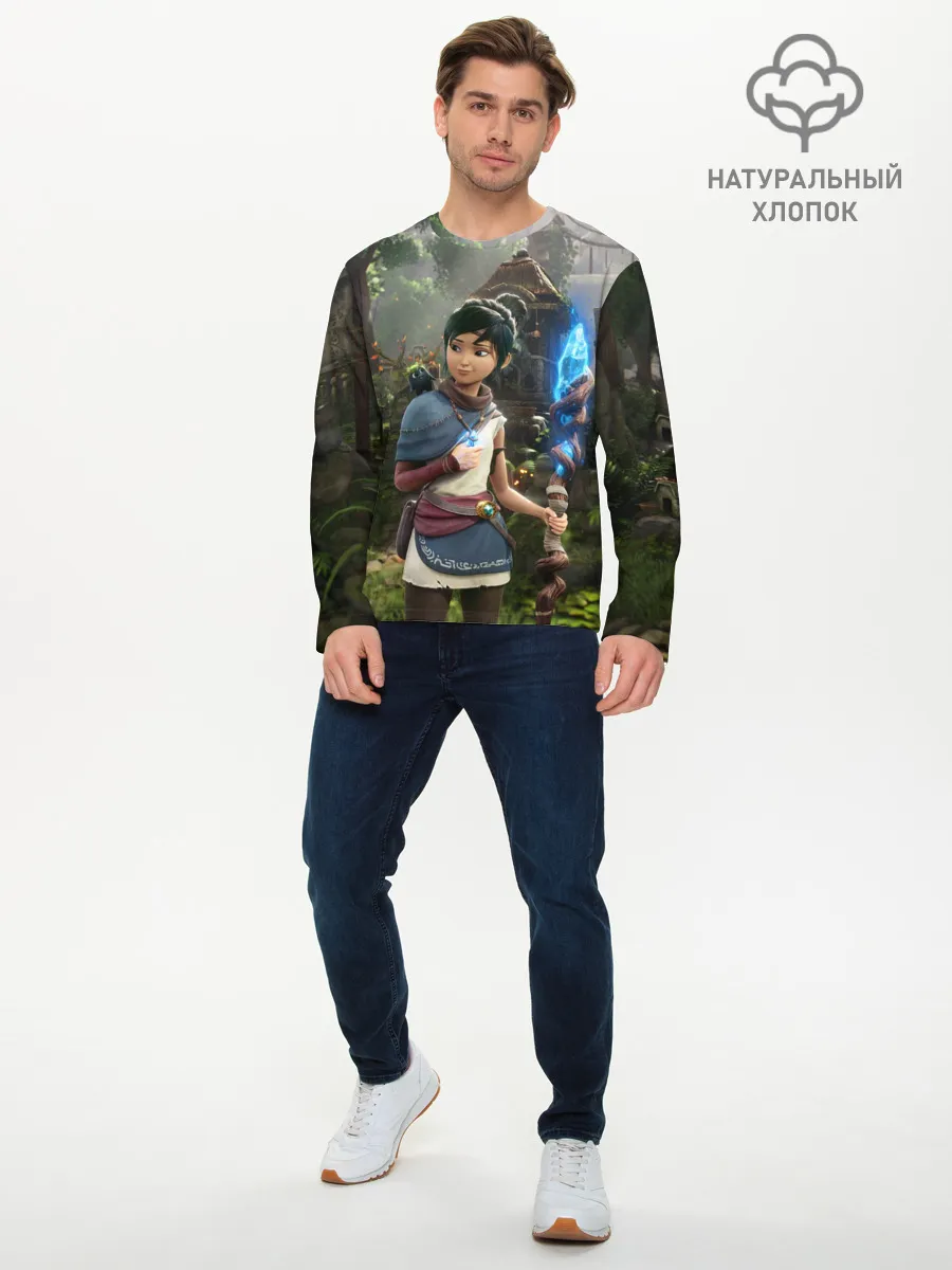 Мужской лонгслив базовый / Кена и Мост Духов