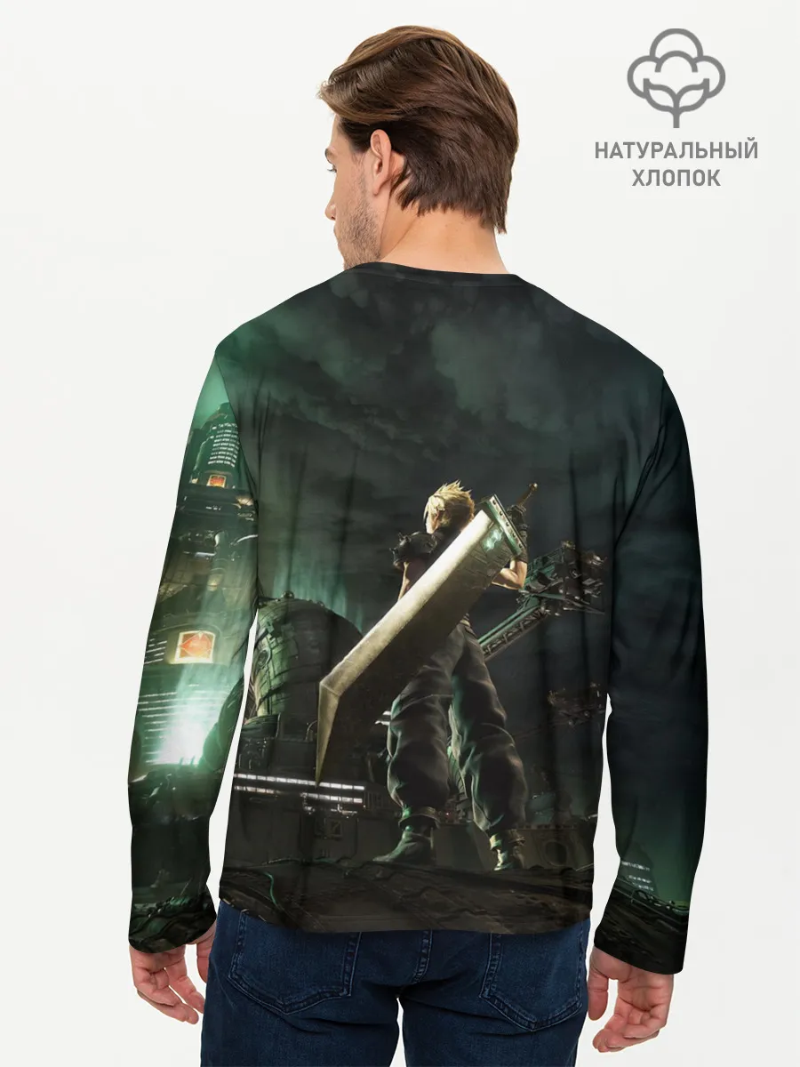 Мужской лонгслив базовый / Клауд Страйф FF7