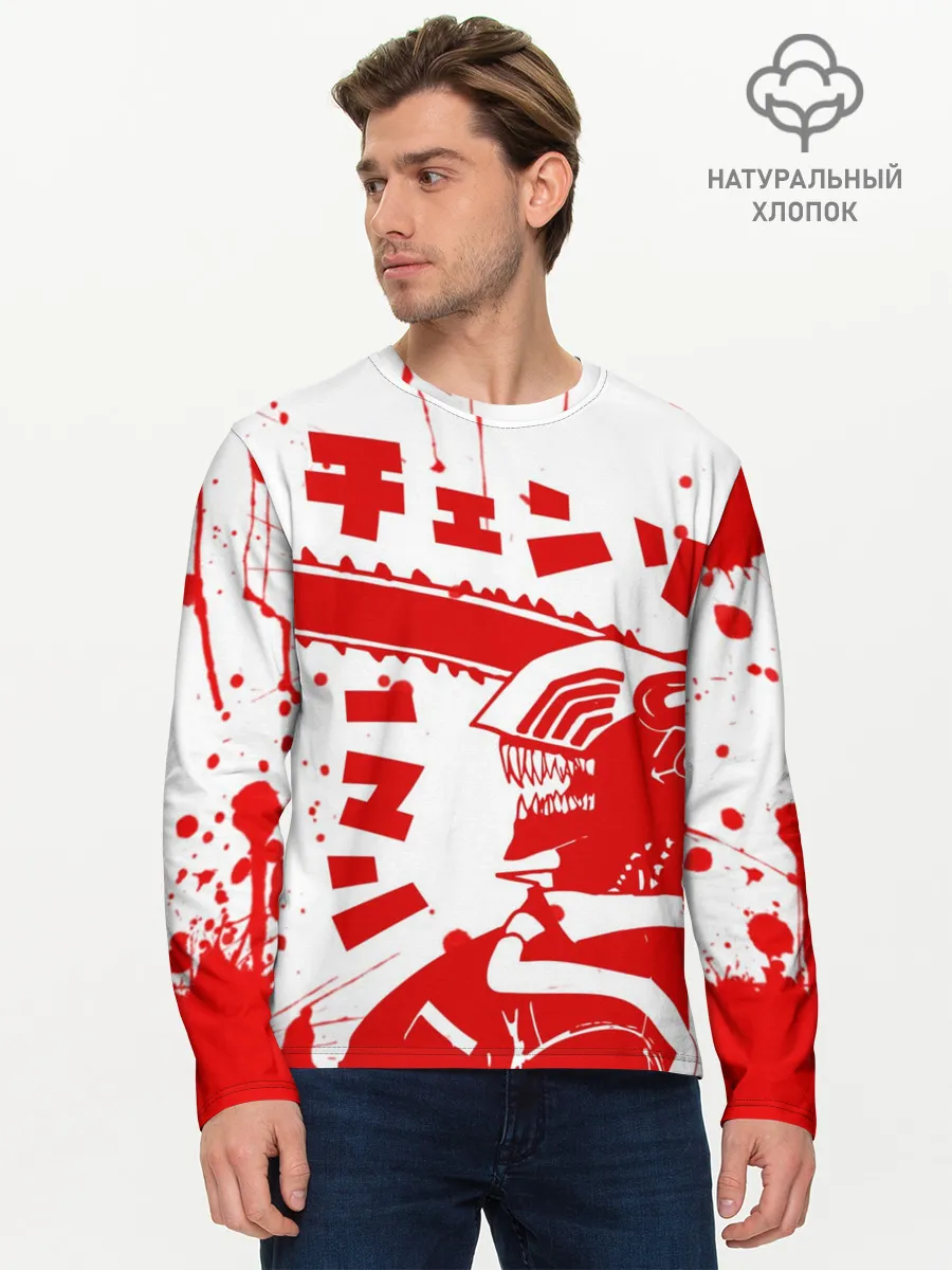 Мужской лонгслив базовый / Chainsaw Man, Человек-бензопила