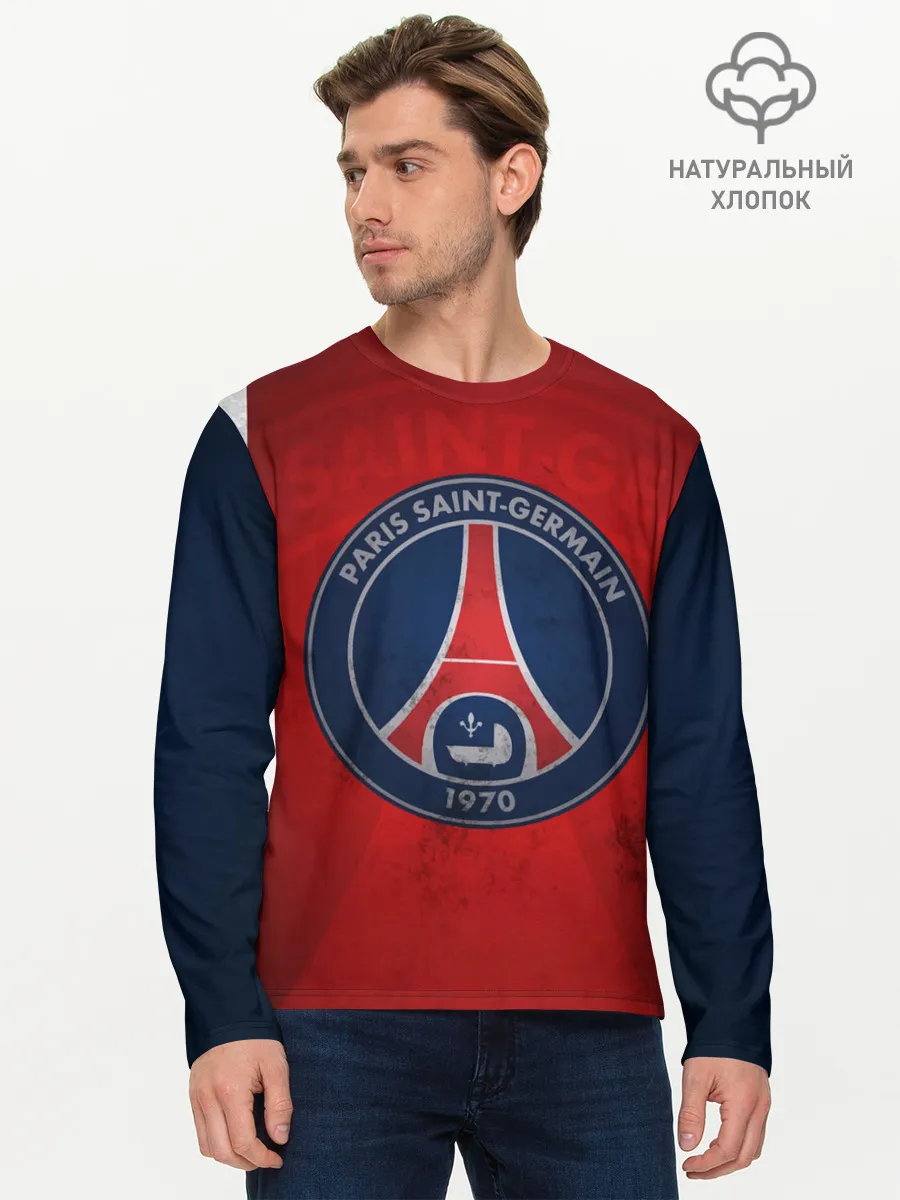 Мужской лонгслив базовый / Paris Saint-Germain