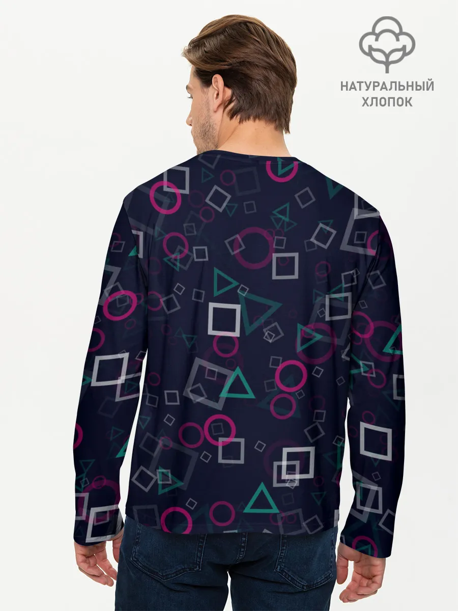 Мужской лонгслив базовый / ЛОГОТИП | ИГРА В КАЛЬМАРА