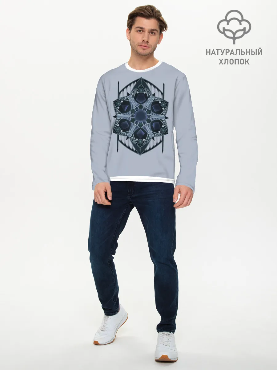 Мужской лонгслив базовый / ДнД Готика FULL