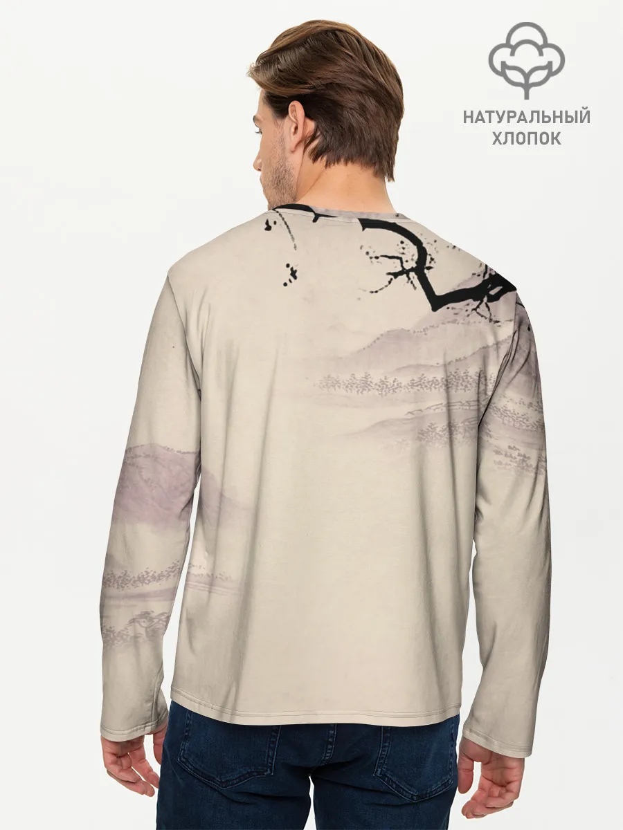 Мужской лонгслив базовый / Сатору Годжо японский стиль