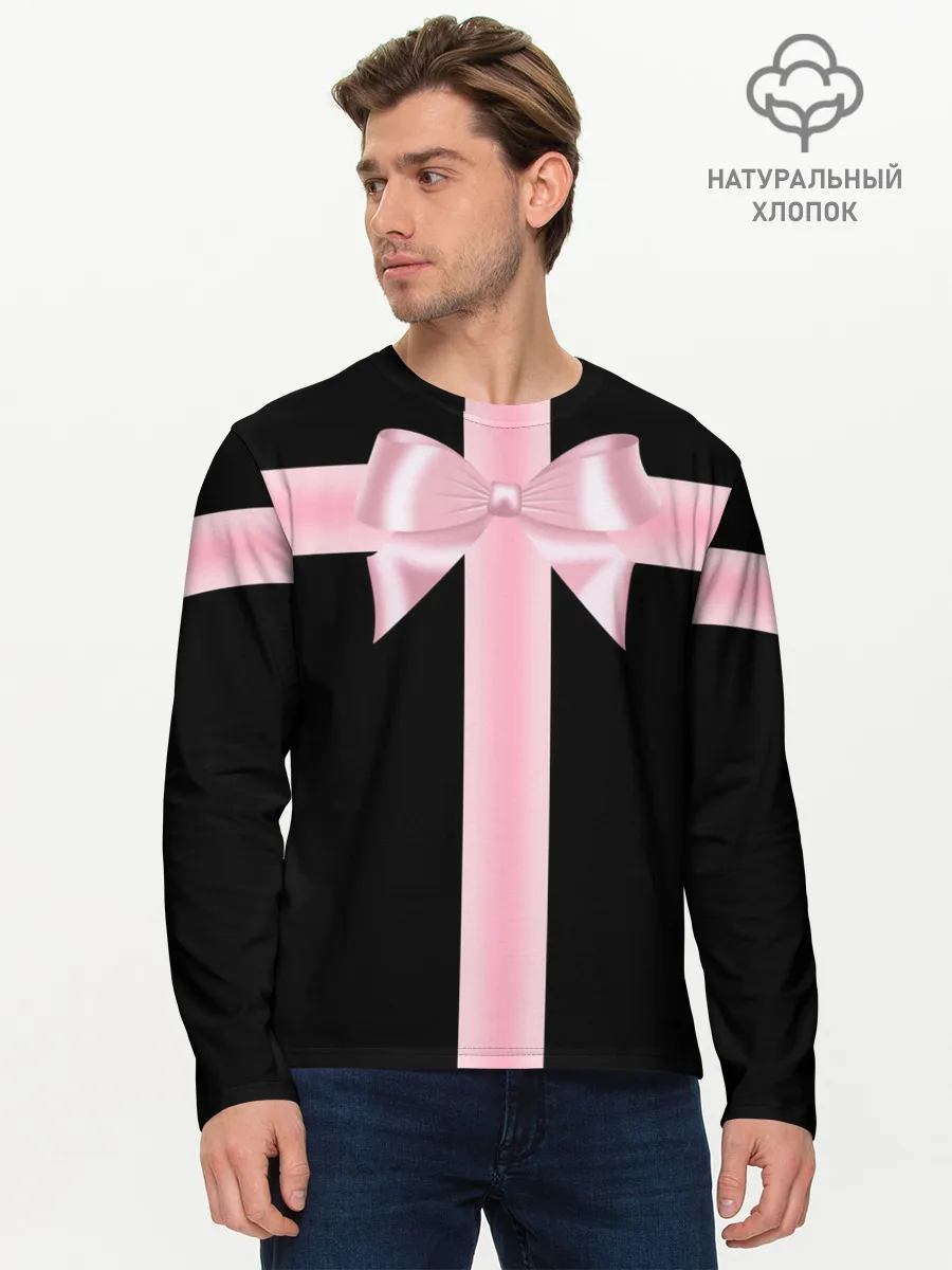 Мужской лонгслив базовый / ИГРА В КАЛЬМАРА, ДИЗАЙН ГРОБА