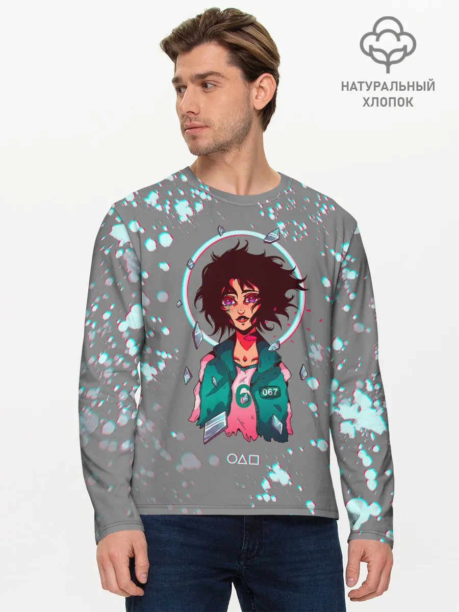 Мужской лонгслив базовый / 067 | ГЛИТЧ