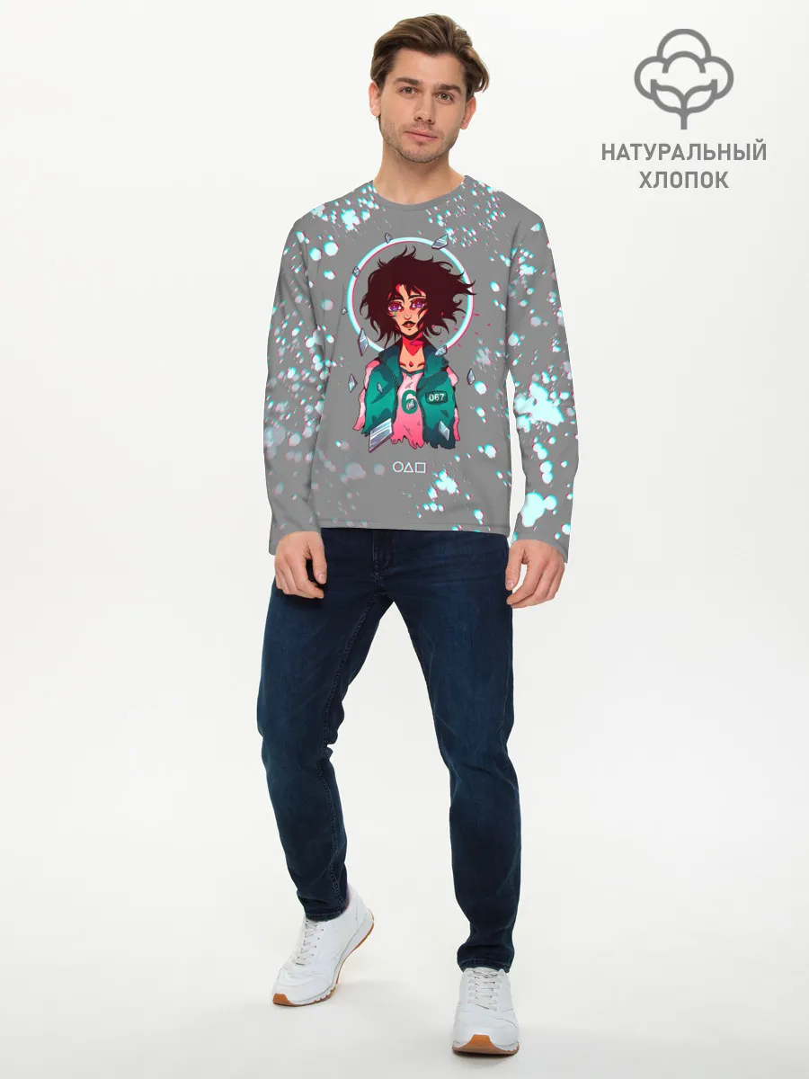 Мужской лонгслив базовый / 067 | ГЛИТЧ