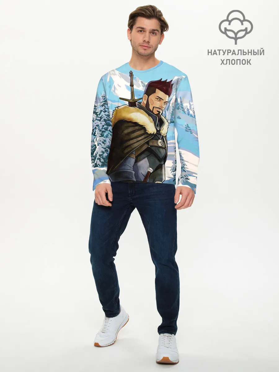 Мужской лонгслив базовый / Весемир, Ведьмак