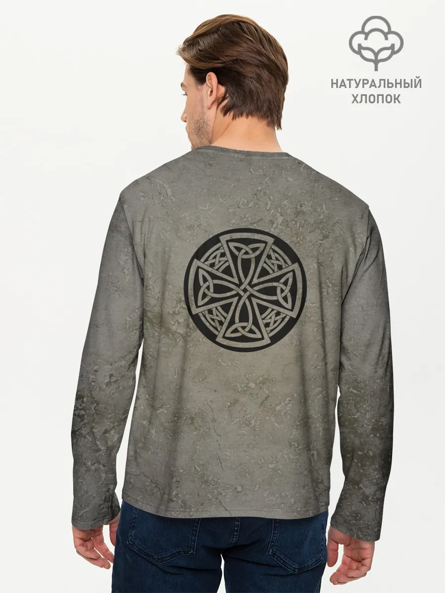 Мужской лонгслив базовый / Волк | Мы с тобой одной крови