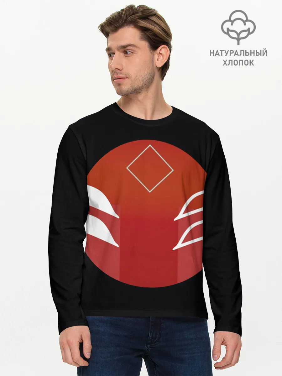 Мужской лонгслив базовый / Японская лисица