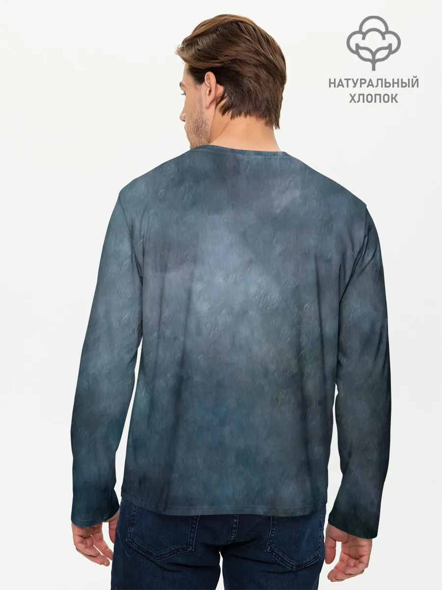 Мужской лонгслив базовый / ВОЛК-ОБОРОТЕНЬ