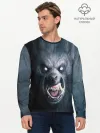 Мужской лонгслив базовый / ВОЛК-ОБОРОТЕНЬ