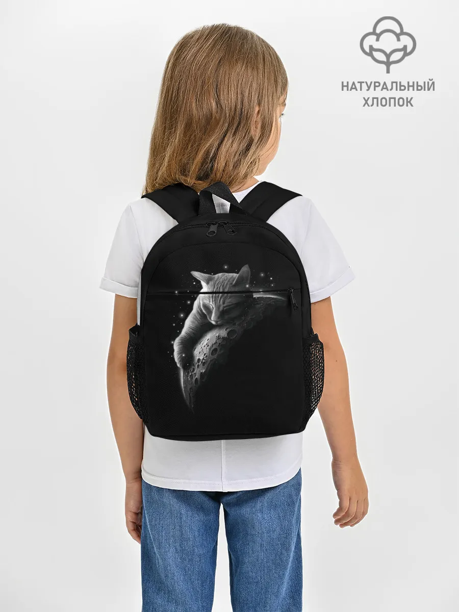 Рюкзак детский / Спящий Кот на Луне