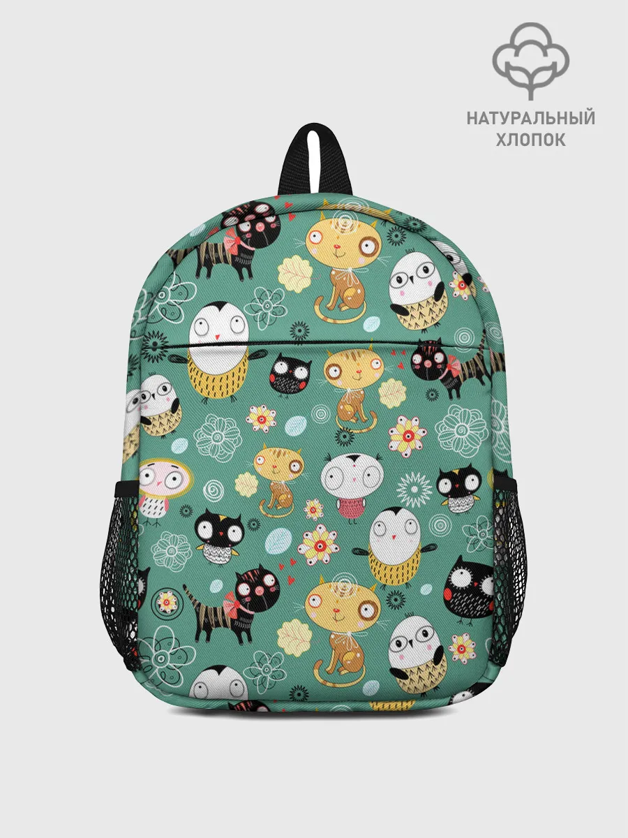 Рюкзак детский / Совы и котики