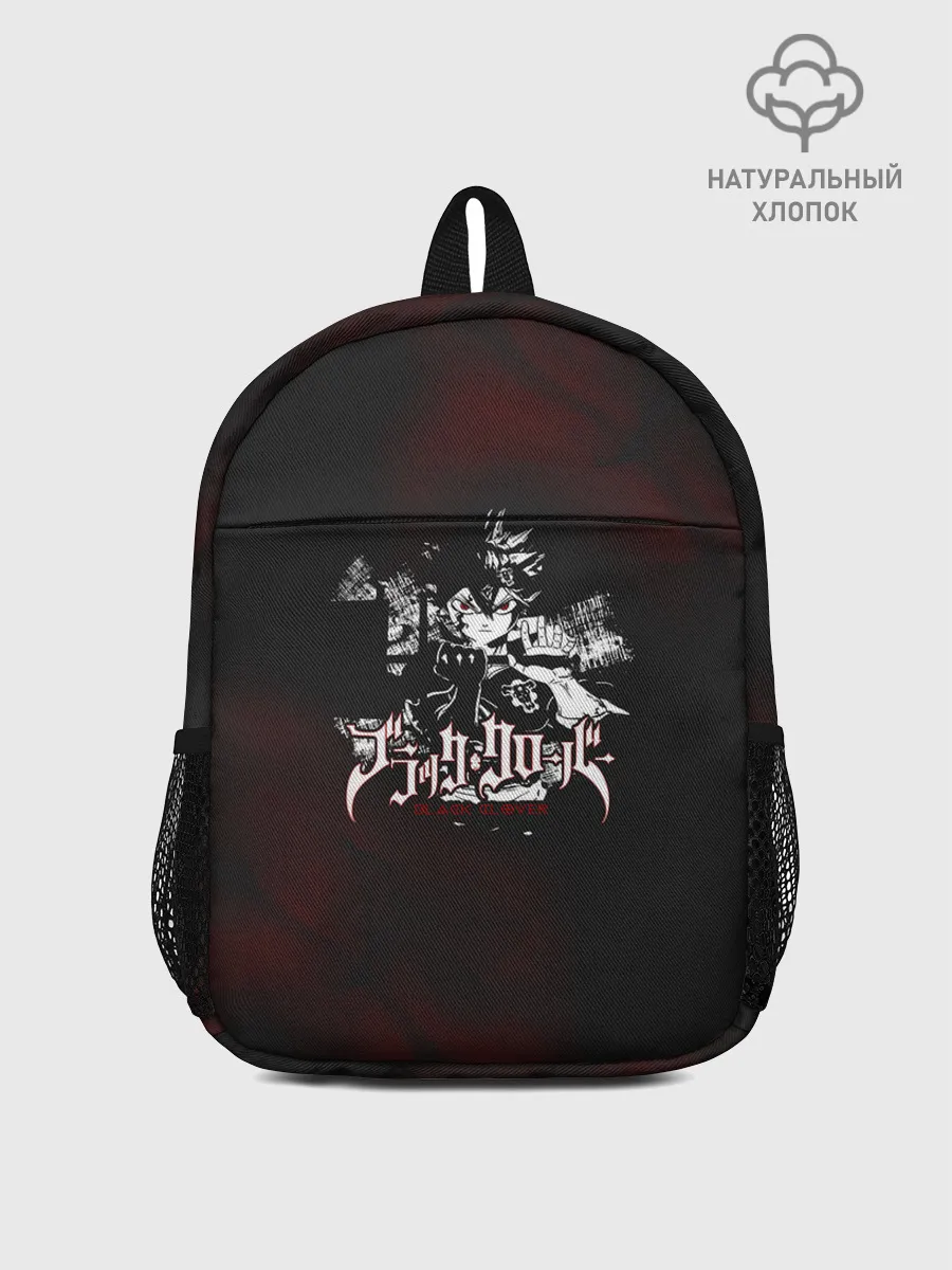 Рюкзак детский / Аста на темном красном фоне