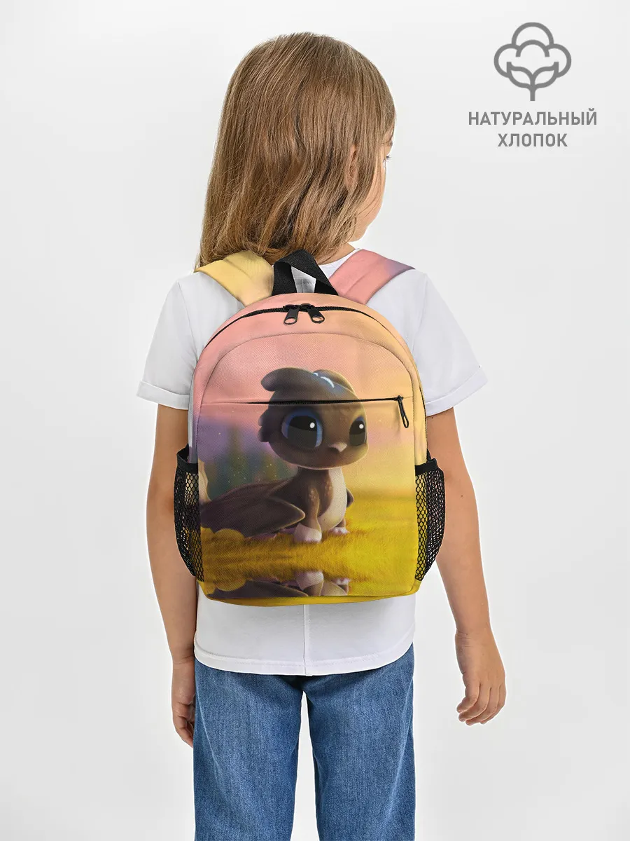 Рюкзак детский / Дракончик на берегу озера