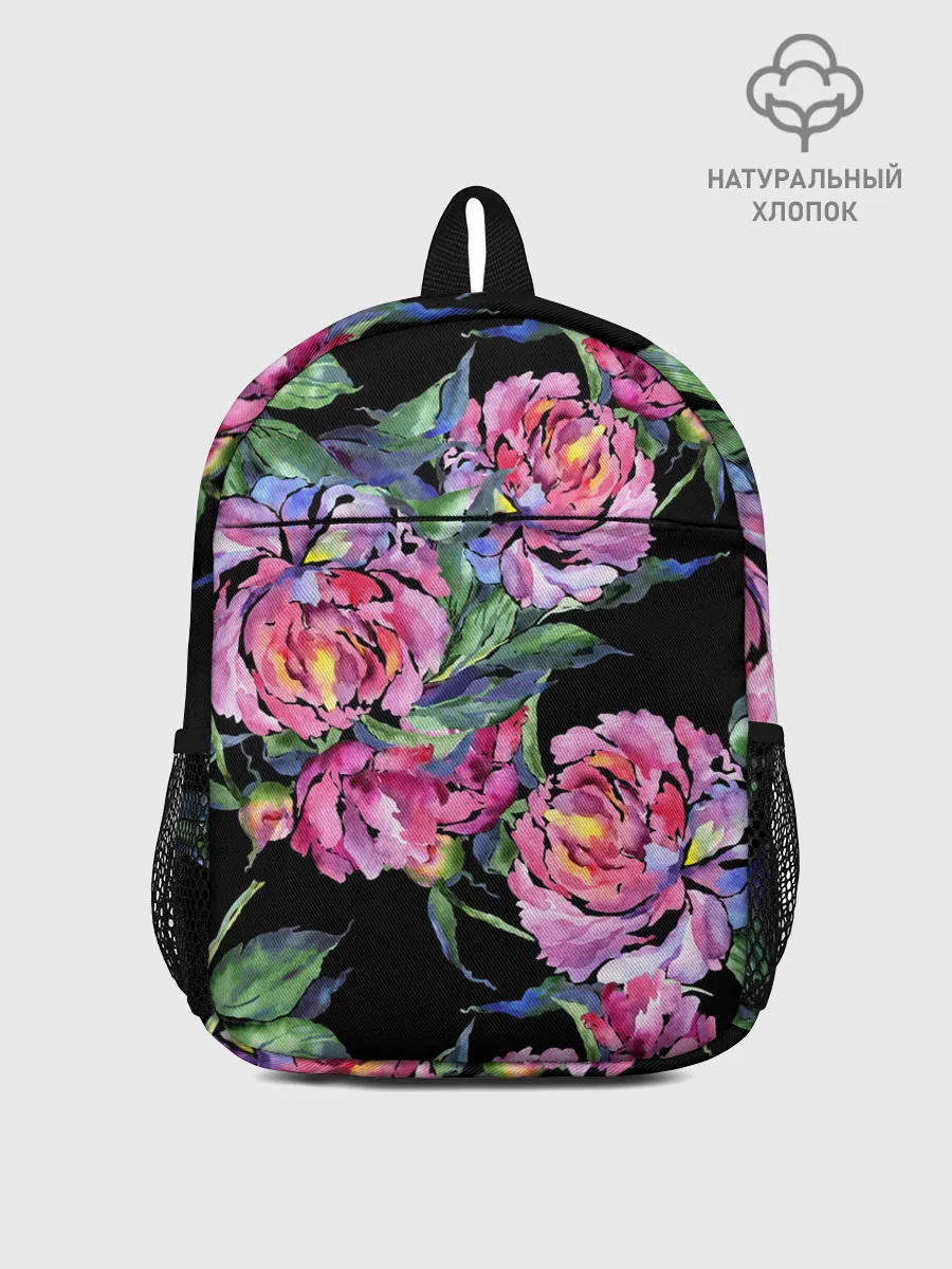Рюкзак детский / Розовые пионы