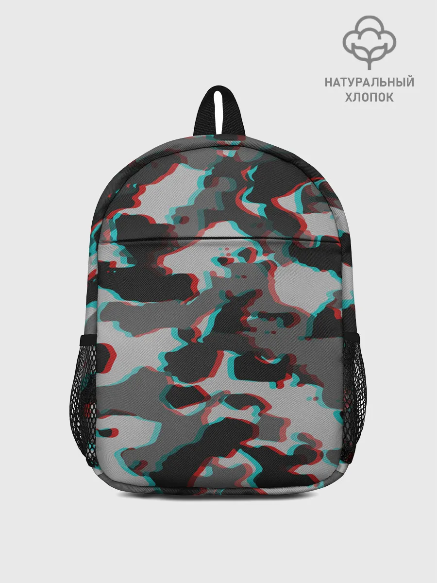 Рюкзак детский / Серый камуфляж
