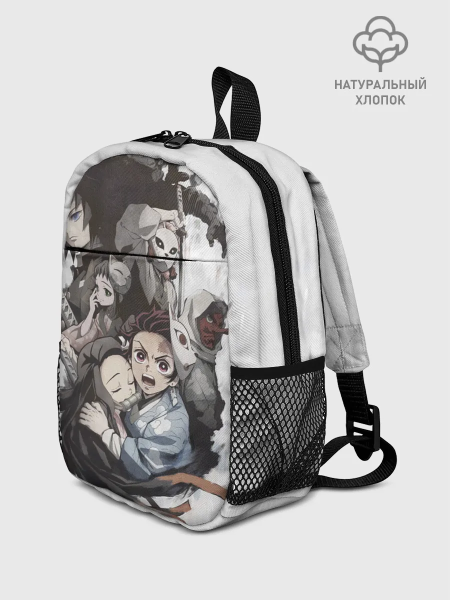 Рюкзак детский / Kimetsu no Yaiba на сером