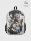 Рюкзак детский / Kimetsu no Yaiba на сером