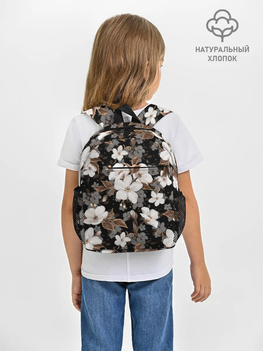 Рюкзак детский / Белые цветы