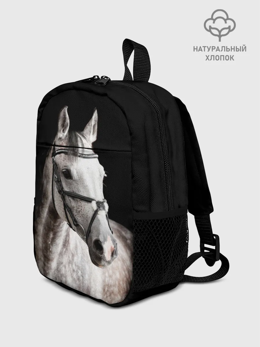 Рюкзак детский / Серный в яблоках конь