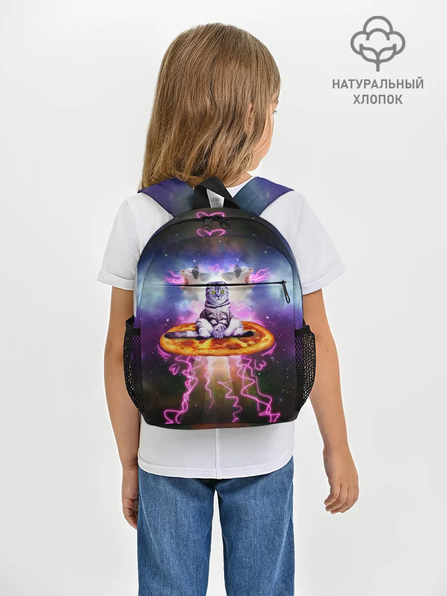 Рюкзак детский / Кот на пицце