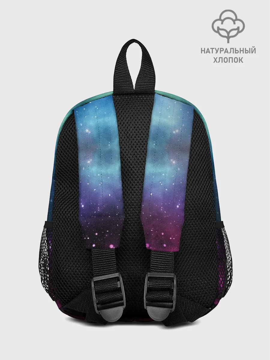 Рюкзак детский / Кот с радугой и пиццей