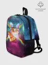 Рюкзак детский / Кот с радугой и пиццей