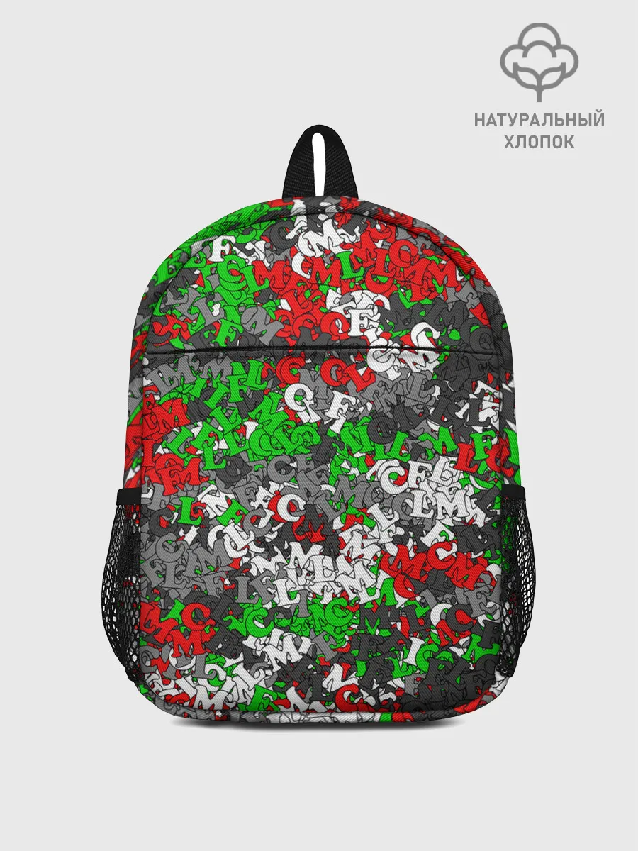 Рюкзак детский / Камуфляж с буквами FCLM