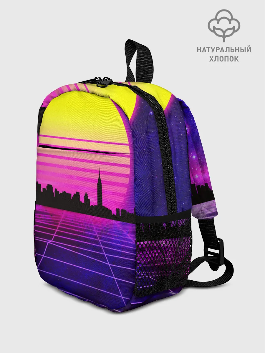 Рюкзак детский / ГОРОД В НЕОНЕ
