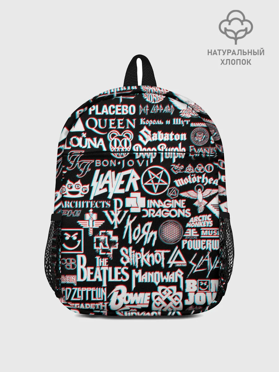 Рюкзак детский / ЛОГОТИПЫ РОК ГРУПП GLITCH