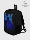 Рюкзак детский / Боевой робот Евангелион синий