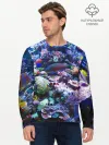 Мужской лонгслив базовый / Коралловые рыбки