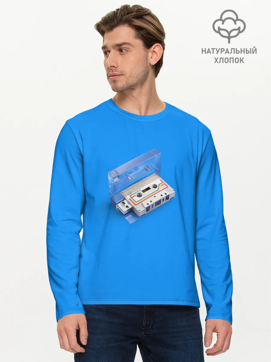 Мужской лонгслив базовый / РетРо КаСеТа