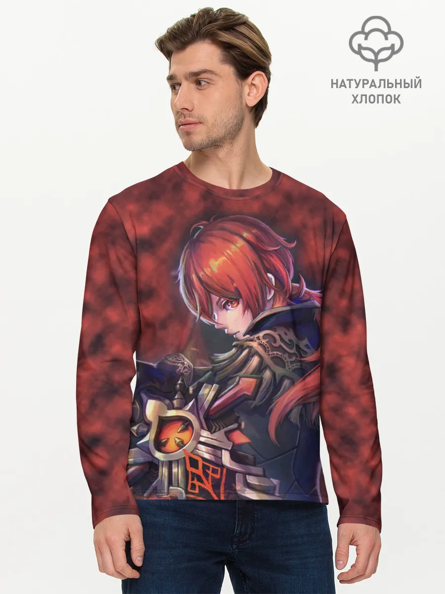 Мужской лонгслив базовый / Diluc - Genshin Impact