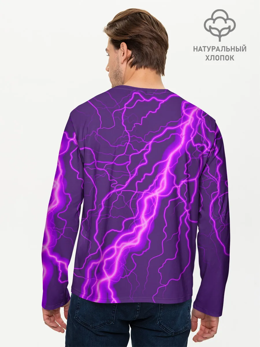 Мужской лонгслив базовый / GENSHIN IMPACT / МОЛНИЯ