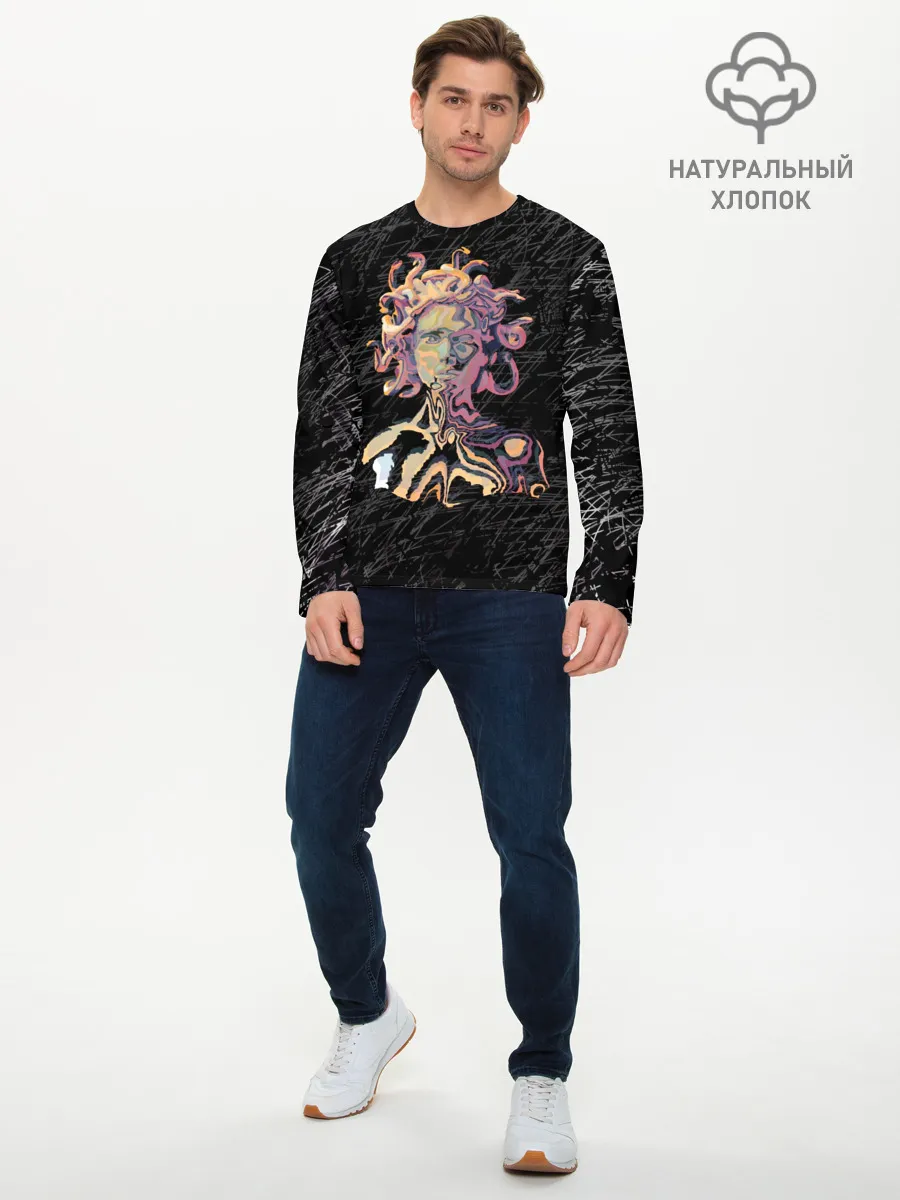 Мужской лонгслив базовый / Горгона YES