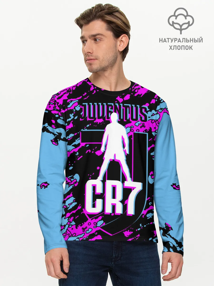 Мужской лонгслив базовый / Криштиану Роналду