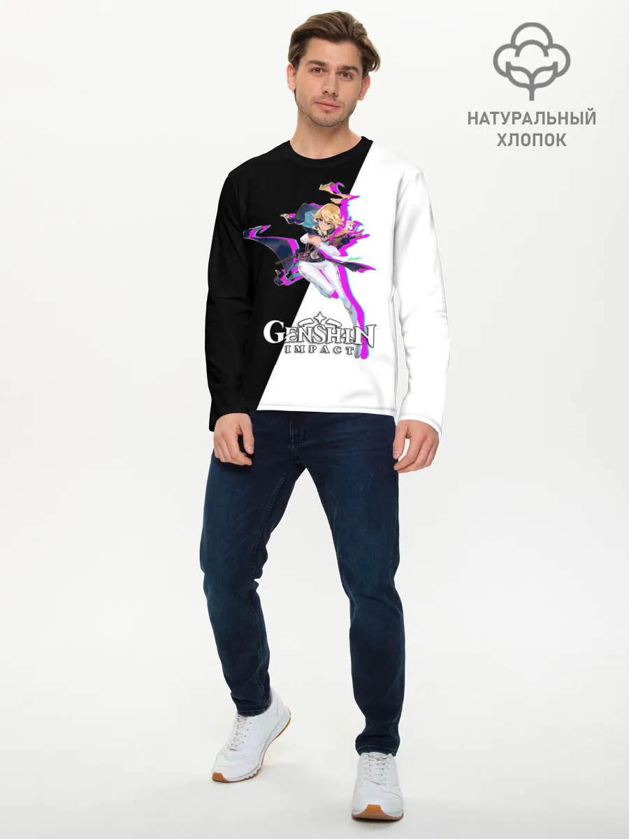 Мужской лонгслив базовый / GENSHIN IMPACT / JEAN