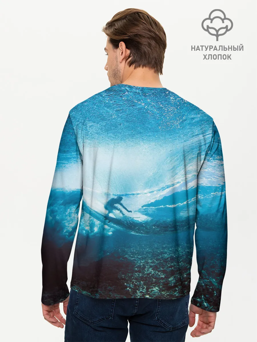 Мужской лонгслив базовый / Под водой