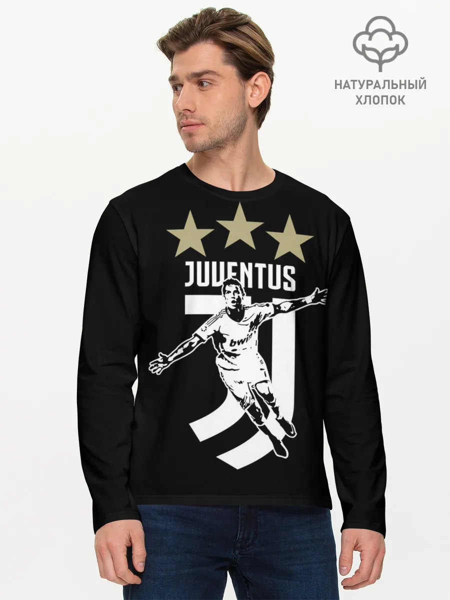 Мужской лонгслив базовый / Криштиану Роналду